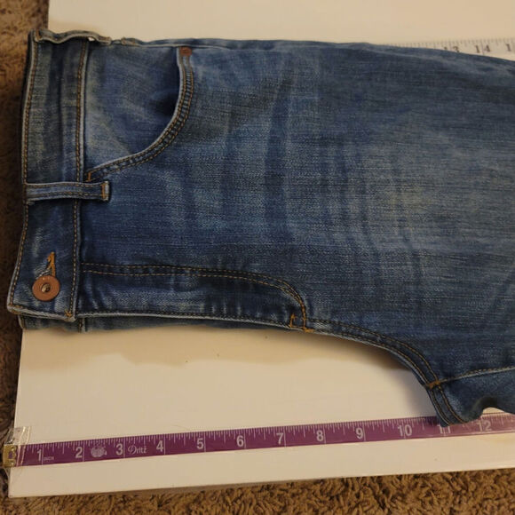 PILCRO & THE LETTERPRESS HIGH RISE SKINNY MID WASH JEANS, SZ 31 - Picture 12 of 14